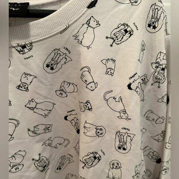 ELOQUII x Katie Sturino Ruff Days Printed Sweatshirt - Picture 9 of 12